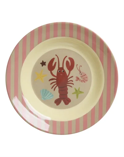 Rice - Børneskål - Koral Ocean Print 